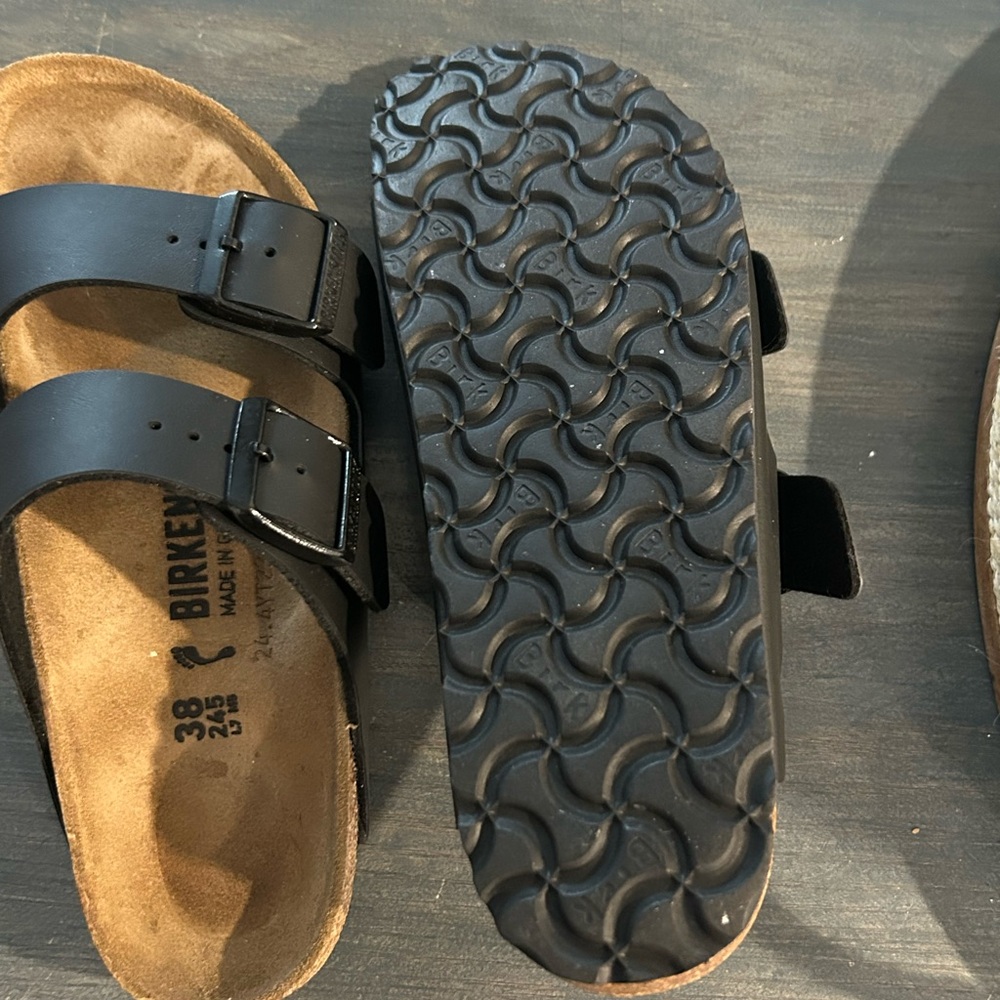 NWOT Birkenstock Black Sandals. Size 38. - Picture 5 of 6
